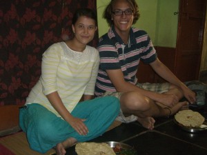 Essen in Hampi, Indien
