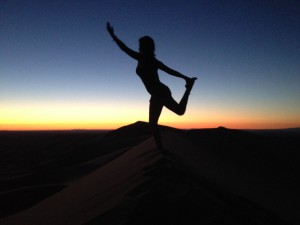 SIE auf der höchsten Düne der Mongolei