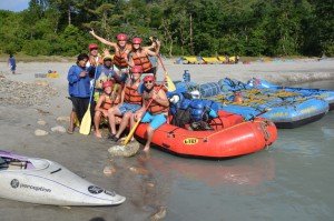 Gruppenbild mit Raft