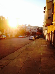 Auch Sonnenuntergänge ohne Meer sind schön - zumindest in dieser Stadt